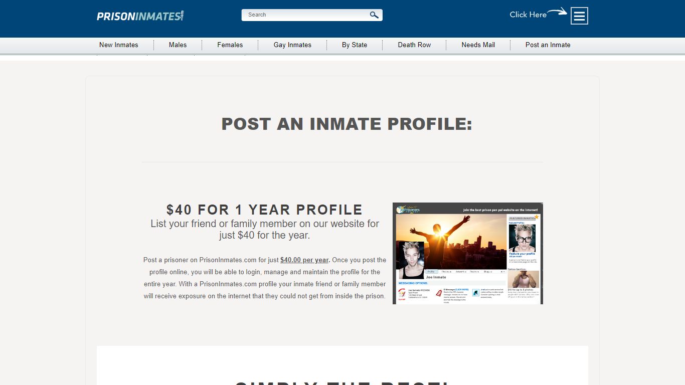 PrisonInmates.com - Post a Prisoner on Prison Inmates Online