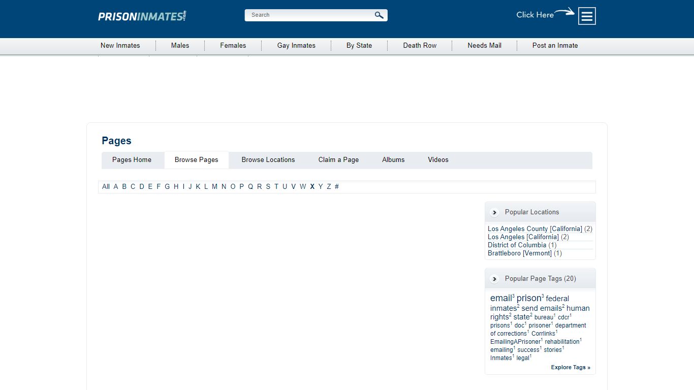 PrisonInmates.com - Browse Pages